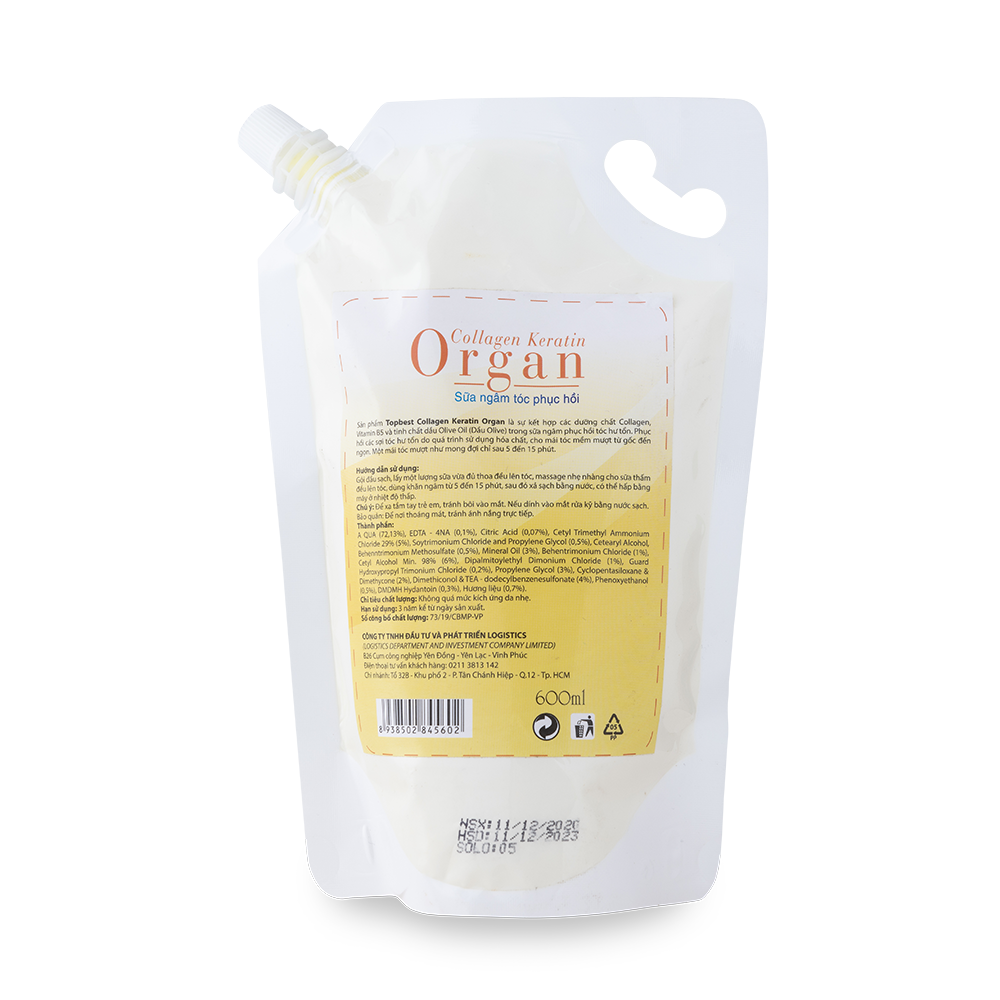 Sữa ngâm tóc phục hồi TOPBEST ORGAN - Ảnh 2