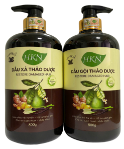 Cặp dầu gội và dầu xả HKN thảo dược 800g